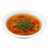 Home-made chicken broth