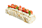 Strawberry meringue roll