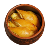 Baked crepes with cheese