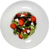 Insalata con fegato di pollo