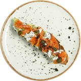 Bruschetta con salmone