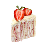 Strawberry roll cake