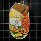 Скрембл з креветками