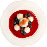Gelato, mascarpone e frutti di bosco