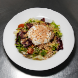 Салат з печеним буряком та птітімом