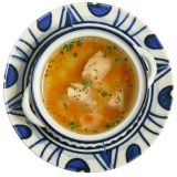Salmon fish soup
