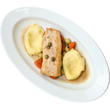 Filetto di trota con purè di patate