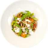 Insalata con zucca al forno