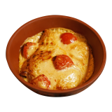 Baked crepes with vegetables