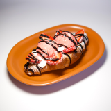 Круасан з полуничним морозивом