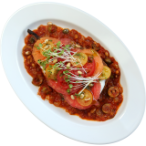 Melanzana al Panko in Salsa di Pomodoro