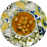 Consomme of guinea fowl